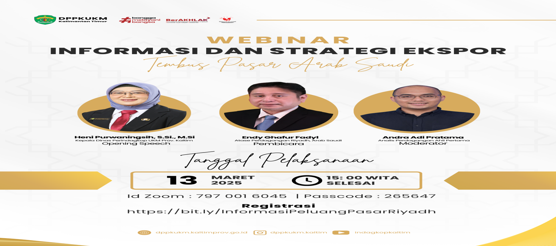 Webinar Informasi dan Strategi Ekspor Tembus Pasar Arab Saudi